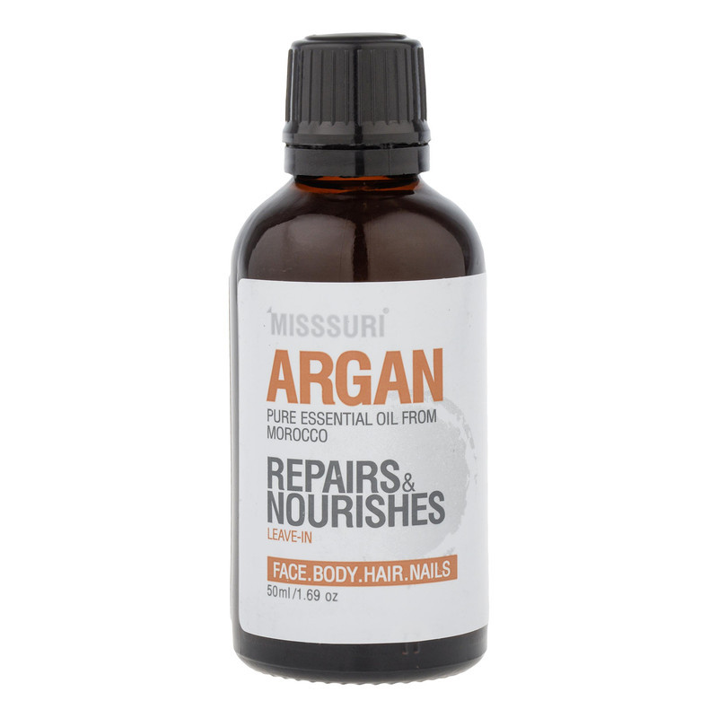 روغن آرگان لطافت‌بخش، شاداب‌کننده و درخشان‌کننده میسوری مدل repairs مناسب موهای انواع مو حجم 50 میلی‌لیتر