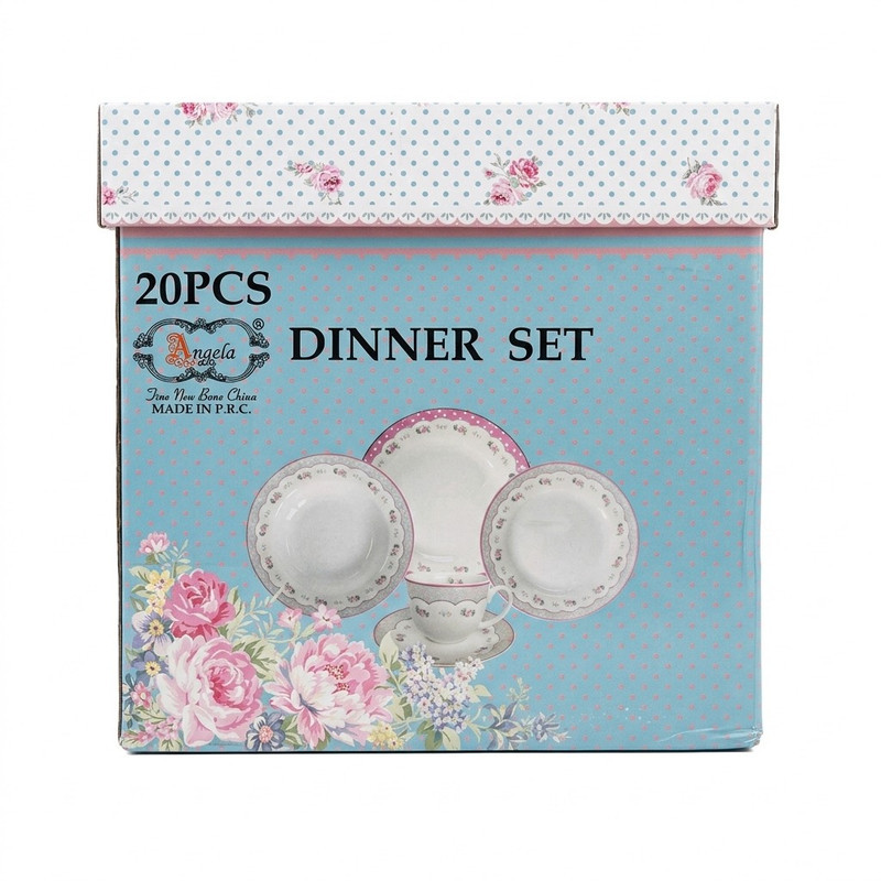 سرویس غذاخوری چینی 20 پارچه 4 نفره انجلا مدل ZP-310