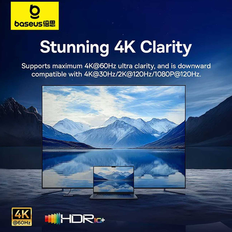 هاب 7 پورت USB-C باسئوس مدل BS-OH112