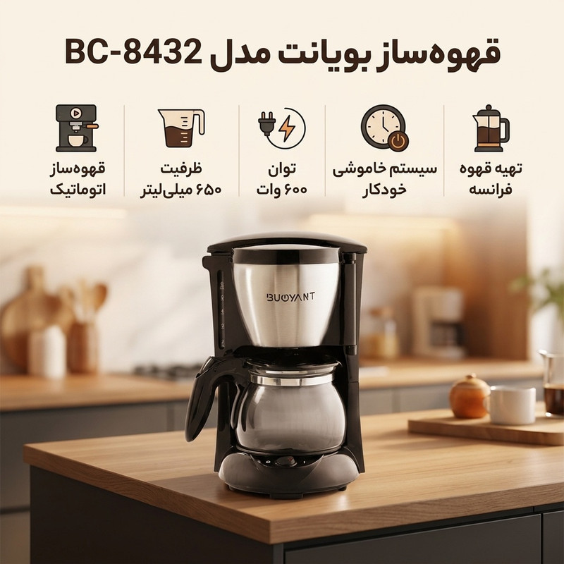قهوه‌ساز بویانت مدل BC-8432