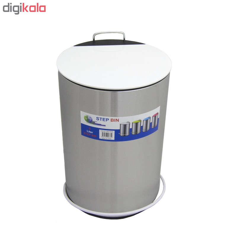 سطل زباله پدالی در رنگی مدل 960076BSE حجم 5 لیتر