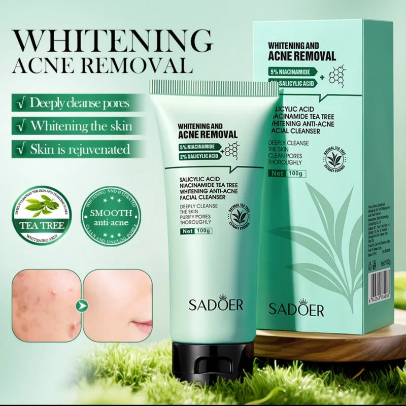 فوم ضد جوش صورت سادور مدل ANTI-ACNE مناسب برای پوست آکنه‌ای وزن 100 گرم
