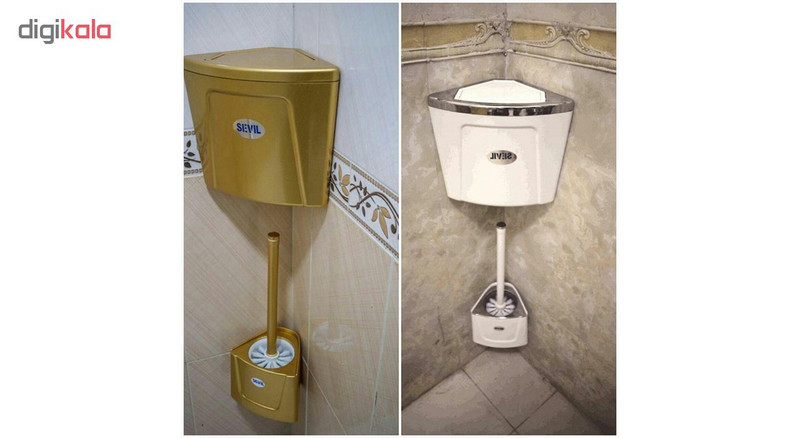 ست سطل زباله و فرچه سویل مدل Pyra