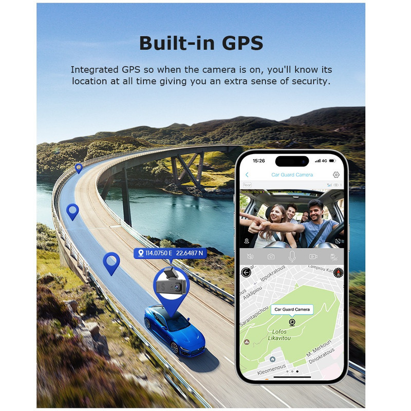 دوربین ثبت وقایع خودرو هونک مدل HK-C9-GPS-4G