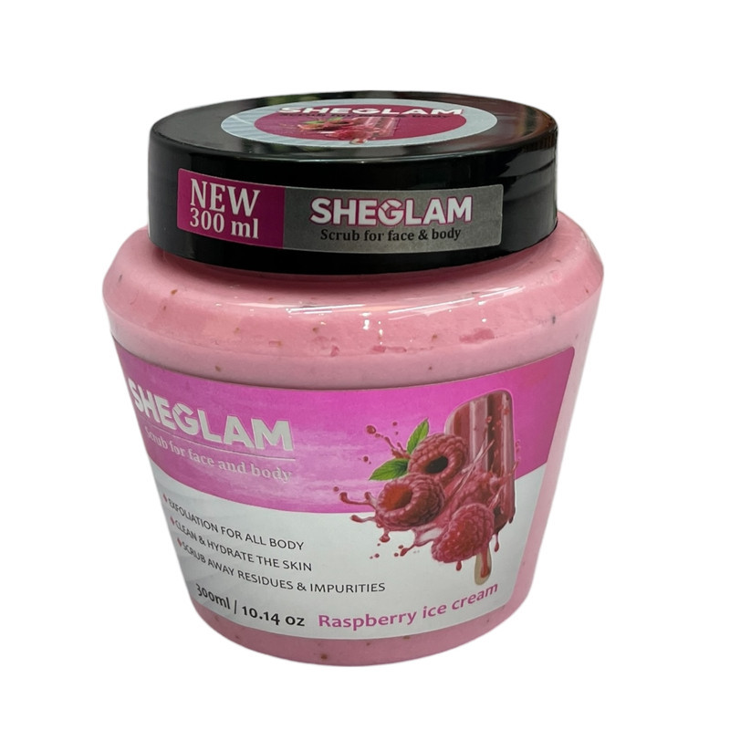 اسکراب شیگلم مدل Ice cream مناسب برای انواع پوست حجم 300 میلی لیتر