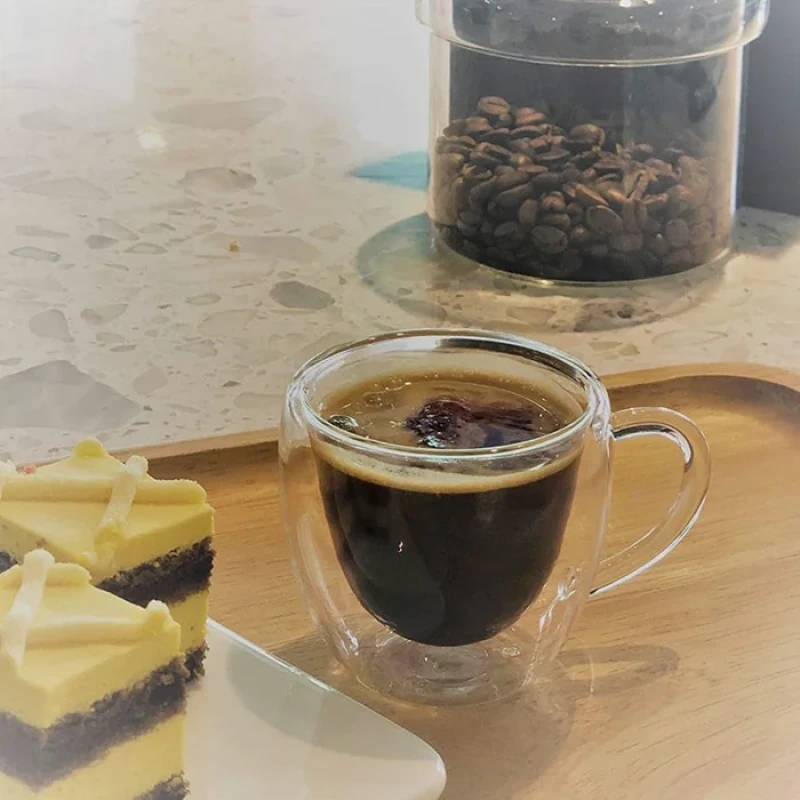 لیوان مدل دوجداره کد 101 بسته 4 عددی