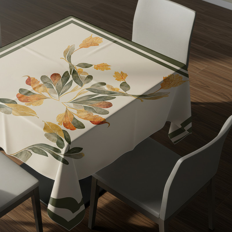 رومیزی ریحانلوکس مدل پاییزی کد RH133 سایز 97x97 سانتی‌متر