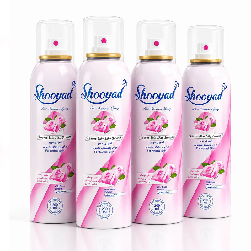 اسپری موبر شویاد مدل H-Rose4 حجم 200 میلی لیتر مجموعه 4 عددی