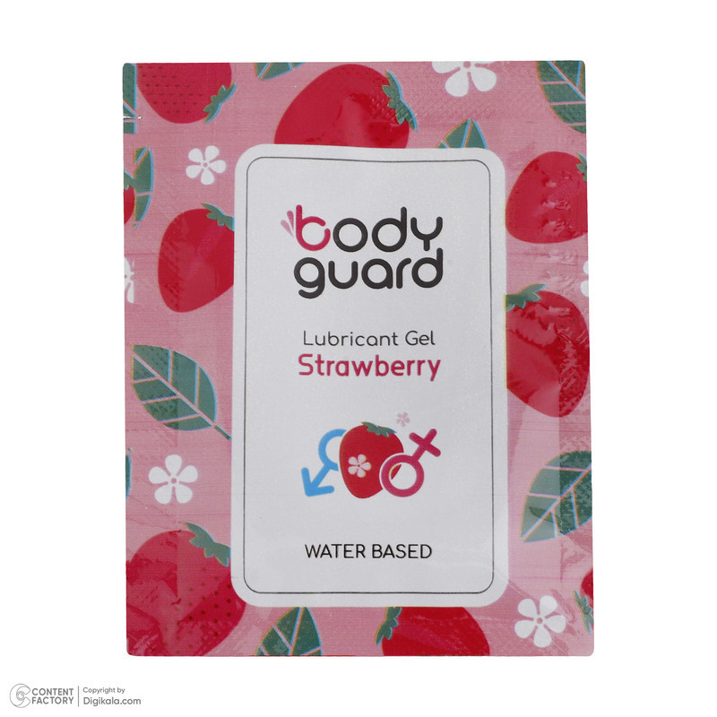 ژل لوبریکانت بادیگارد مدل Strawberry بسته 3 عددی