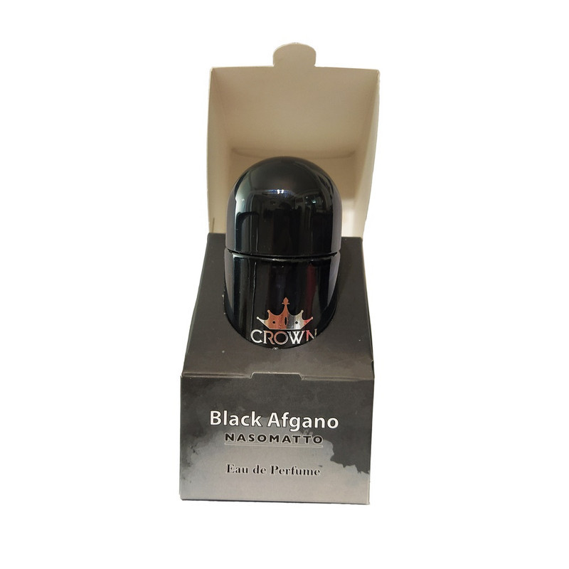 ادو پرفیوم مردانه کراون استار مدل Black Afgano با رایحه گرم و تلخ حجم 30 میلی لیتر