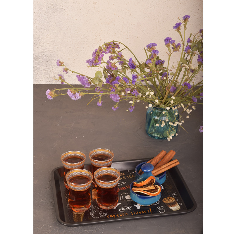 سینی بدون دسته طرح Yummy سایز 26*20 سانتی متر