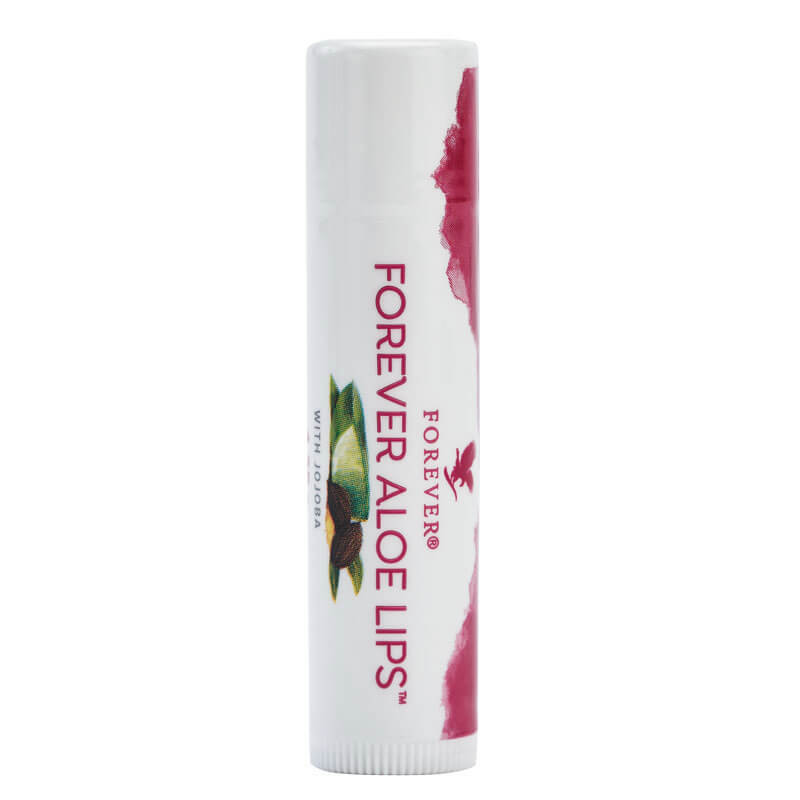بالم لب فوراور مدل Aloe Lips مرطوب‌کننده و نرم‌کننده قوی با عصاره آلوئه‌ورا و روغن جوجوبا، مناسب پوست لب‌های خشک و ترک‌خورده، فاقد چسبندگی و سازگار با پوست، طراحی ماتیکی وگان از آمریکا