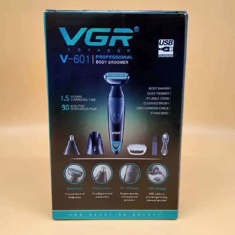 ماشین اصلاح موی صورت و بدن وی جی ار مدل V-601