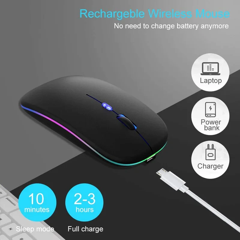 ماوس بی سیم مدل Slim RGB