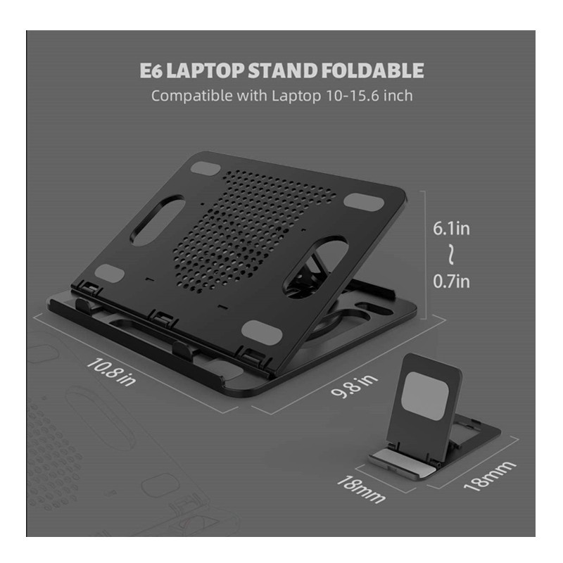 پایه نگهدارنده لپ تاپ آیس کورل مدل E6