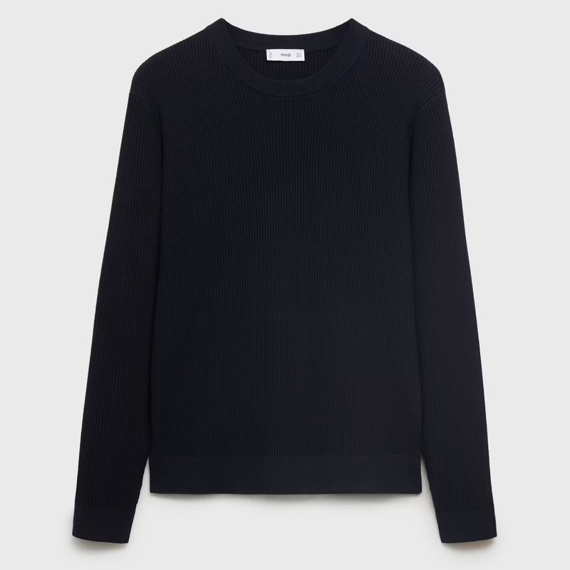 پلیور یقه گرد مردانه مانگو مدل REGULAR FIT COTTON