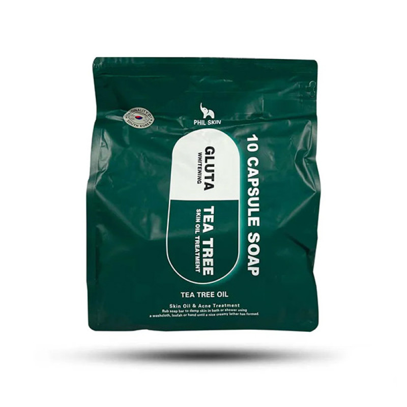 صابون شستشو ضد جوش فیل اسکین مدل tea tree مناسب برای پوست های چرب وزن 105 گرم بسته 10 عددی