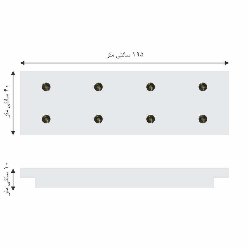 کناف پیش ساخته سقف مدل آرک طرح تک مستطیل