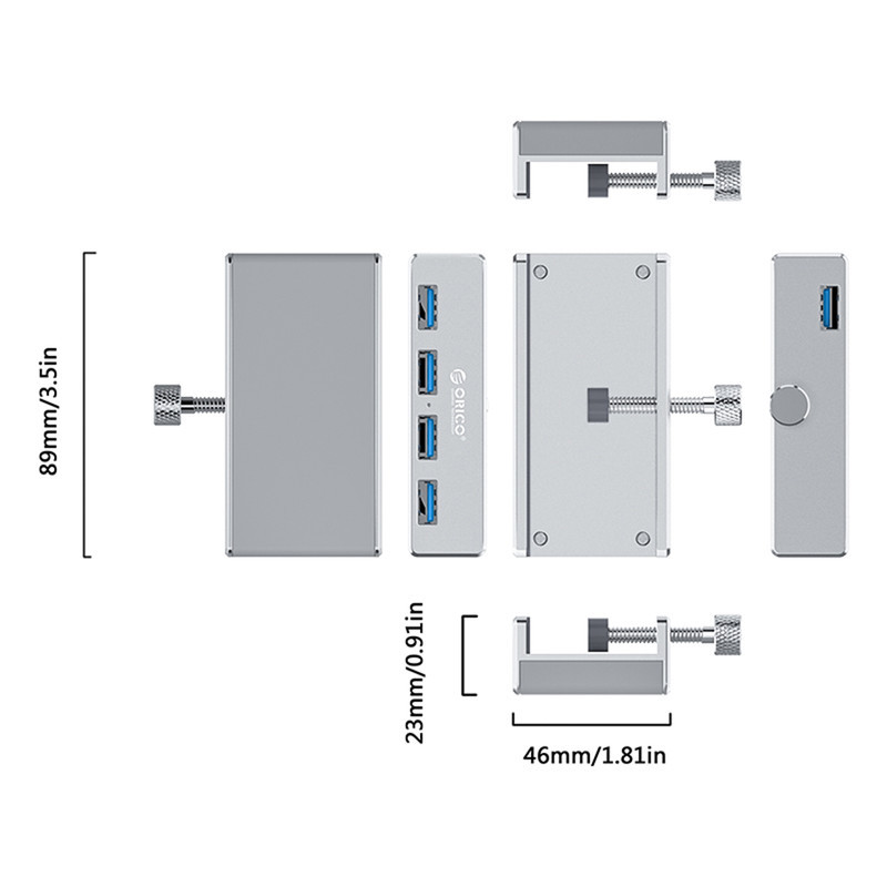 هاب USB 3.0 چهارپورت اوریکو مدل MH4PU-P