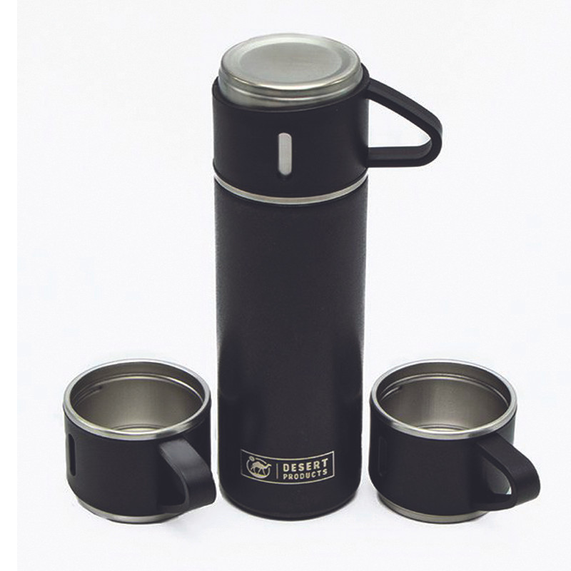 فلاسک مدل کادویی VACUUM FLASK SET گنجایش 0.5 لیتر به همراه لیوان مجموعه 3 عددی