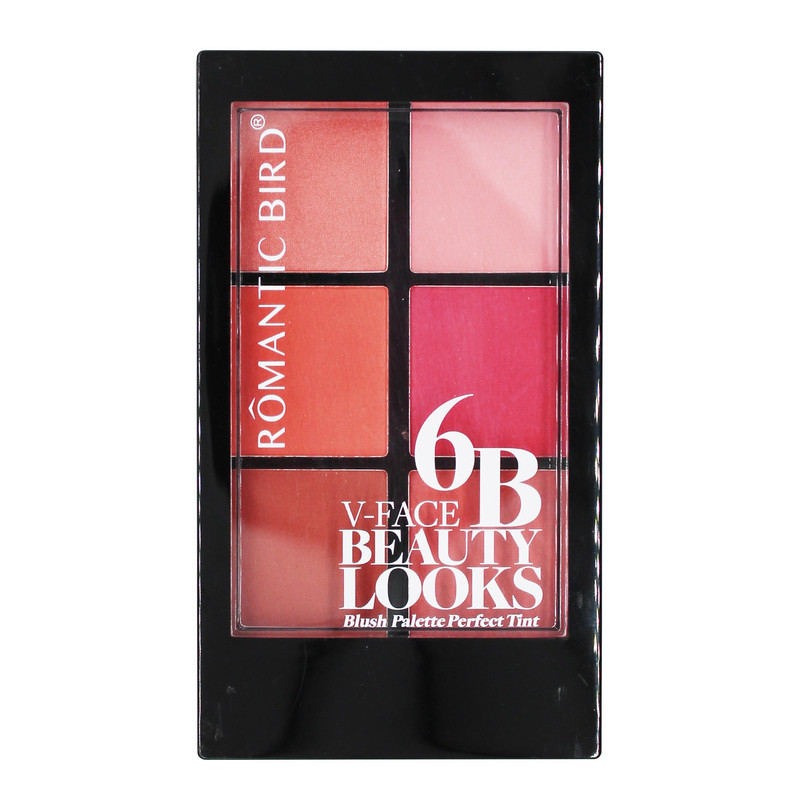 پالت رژ گونه رمانتیک برد مدل 6B V-Face Beauty Looks کد A