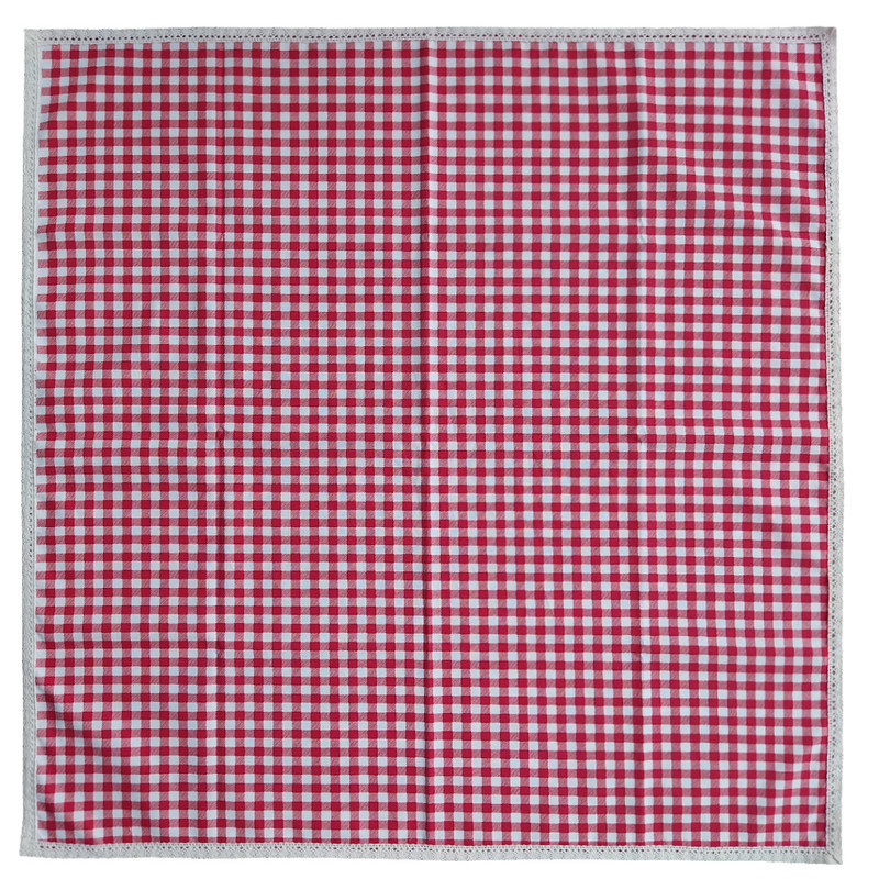 سفره 4 نفره نساجی دُر هنر یزد مدل توپی cotton-ghm سایز 90×90 سانتی متر