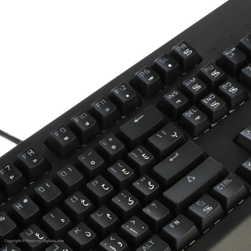 کیبورد مخصوص بازی تسکو مدل GK 8127، سوییچ مکانیکال قهوه ای، Full-Size، نورپردازی RGB