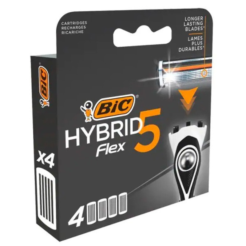 تیغ یدک بیک مدل HYBRID 5 FLEX مجموعه 4 عددی