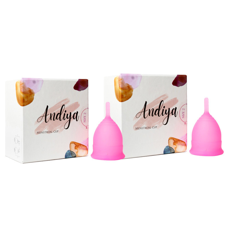 کاپ قاعدگی آندیا مدل Plus سایز کوچک مجموعه 2 عددی