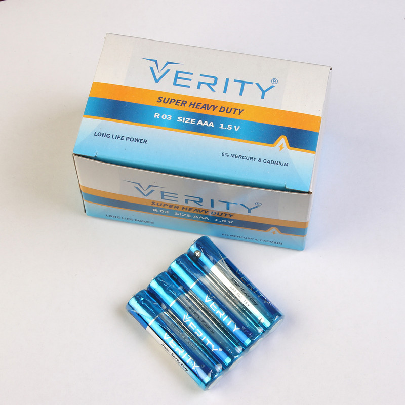باتری نیم قلمی وریتی مدل Super Heavy Duty بسته 40 عددی
