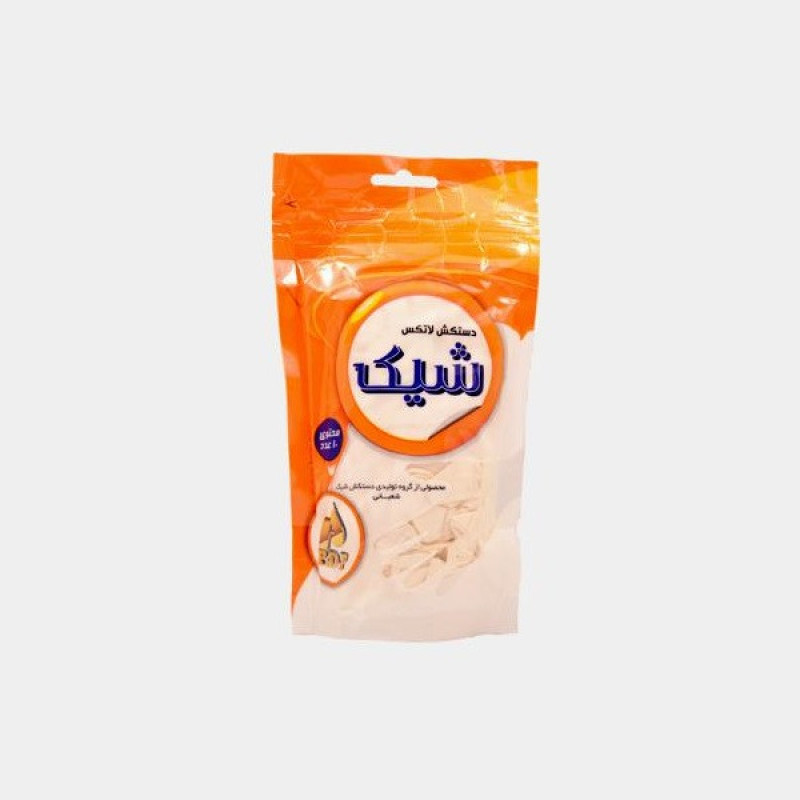دستکش لاتکس شیک مدل 10-L سایز لارج بسته 10 عددی