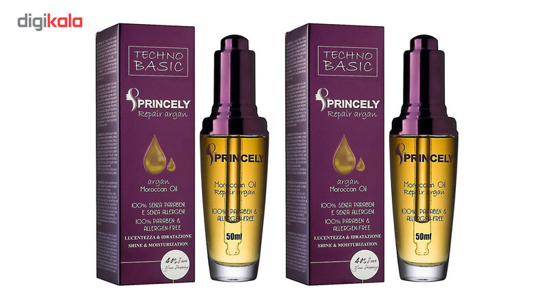 روغن مو پروپرنسلی مدل Argan Moroccan Oil حجم 50 میلی لیتر بسته 2 عددی