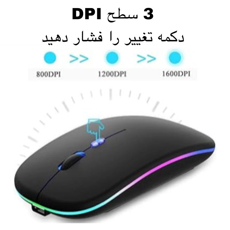 ماوس بی سیم مدل 2.4G+B TYPE C
