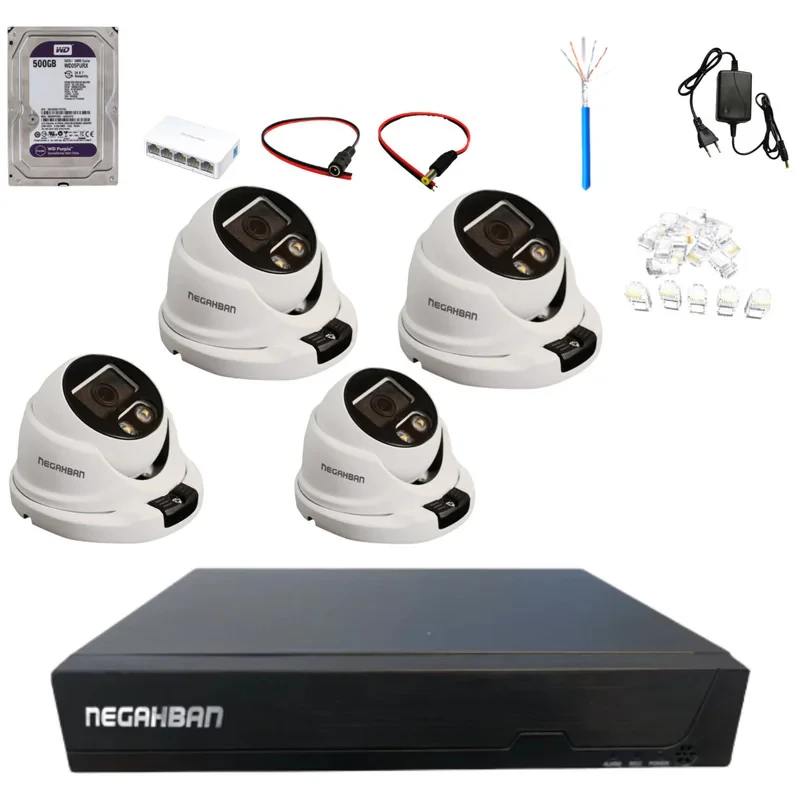 پکیج دوربین مداربسته نگاهبان 4 دام مدل DN-957-JQ