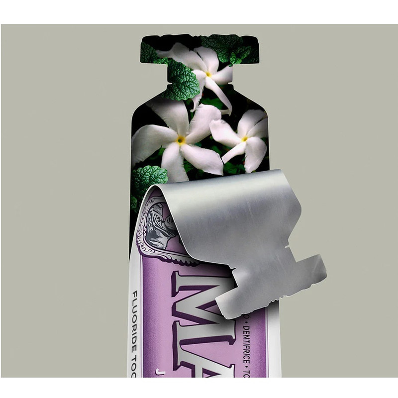 خمیر دندان کاهش دهنده جرم مارویس مدل Jasmin Mint با طعم یاسمن حجم 25 میلی لیتر