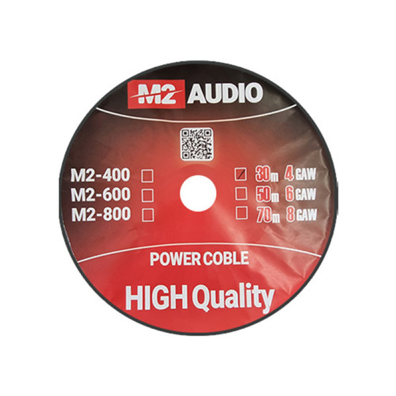 کابل برق 4 گیج خودرو ام تو آدیو مدل M2-400