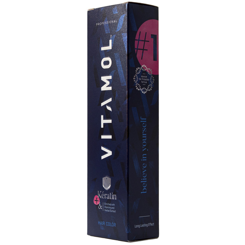 کیت رنگ مو ویتامول سری violet شماره 3.20 حجم 120 میلی لیتر رنگ شرابی