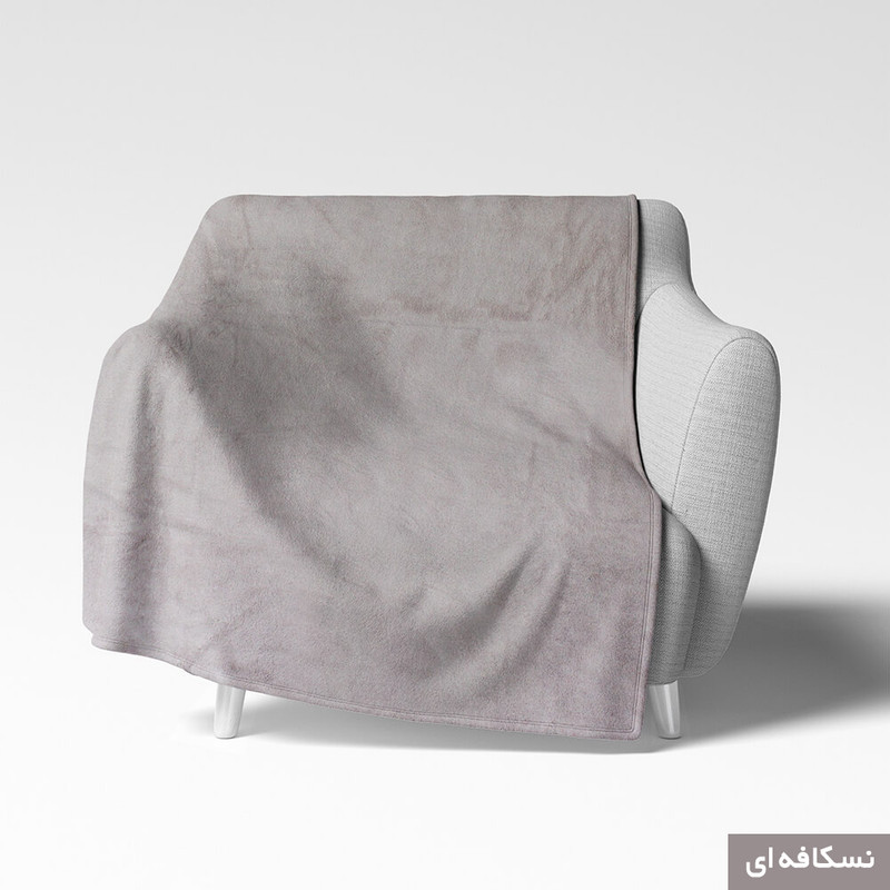 شال مبل شاران هوم مدل مخملی طرح ساده سایز 120×180 سانتی متر