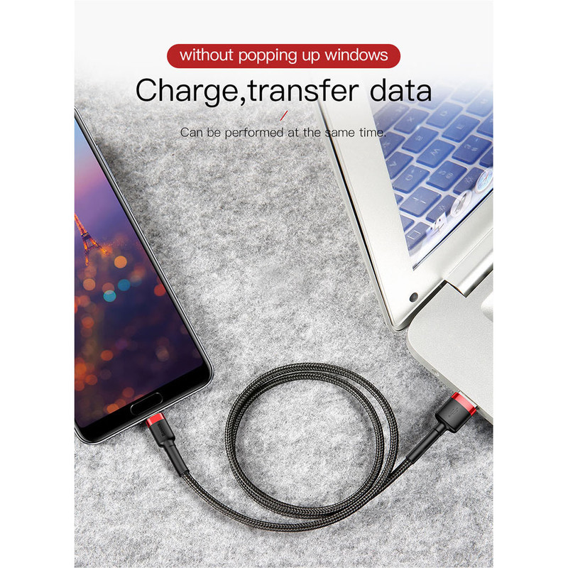 کابل تبدیل USB به USB-C باسئوس  مدل CATKLF-CG1 Cafule طول 2 متر