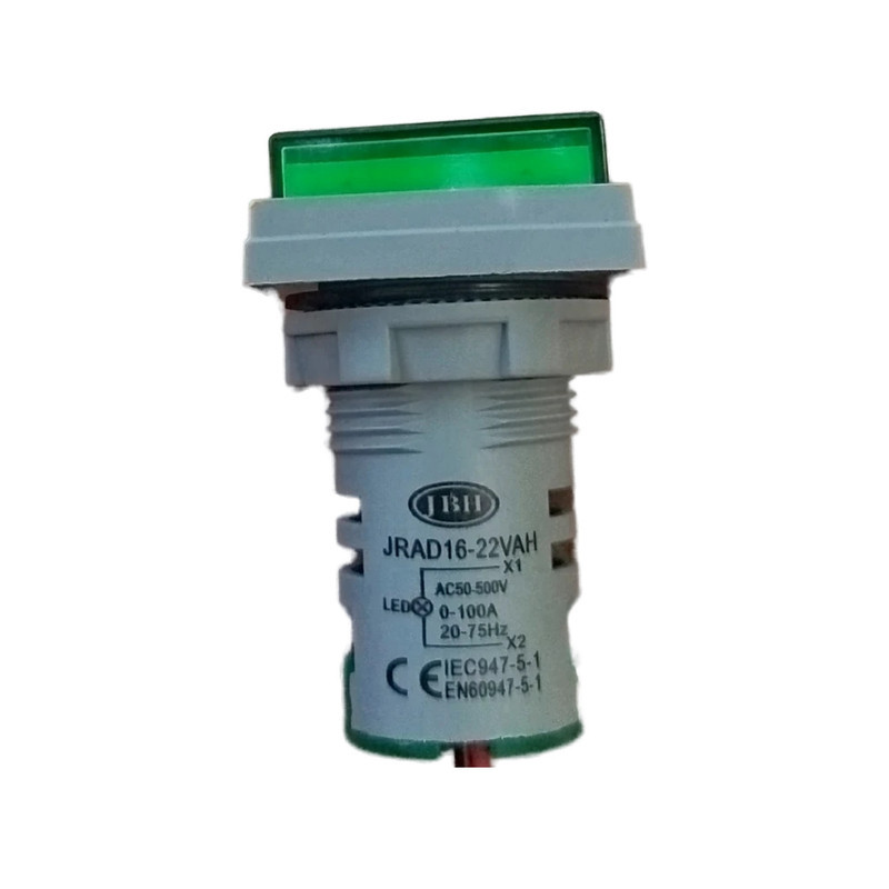 چراغ سیگنال ولتمتر و آمپرمتر و فرکانس متر جی بی اچ کد JBHDI22-VAH-S-G