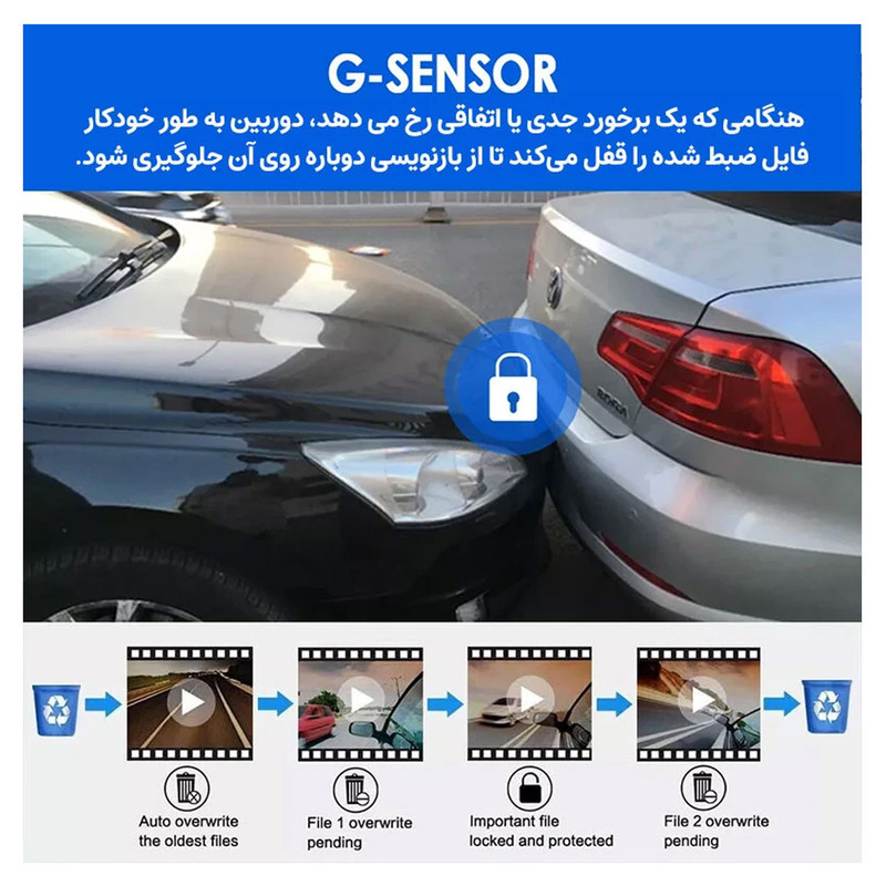 دوربین ثبت وقایع خودرو مدل M8-+