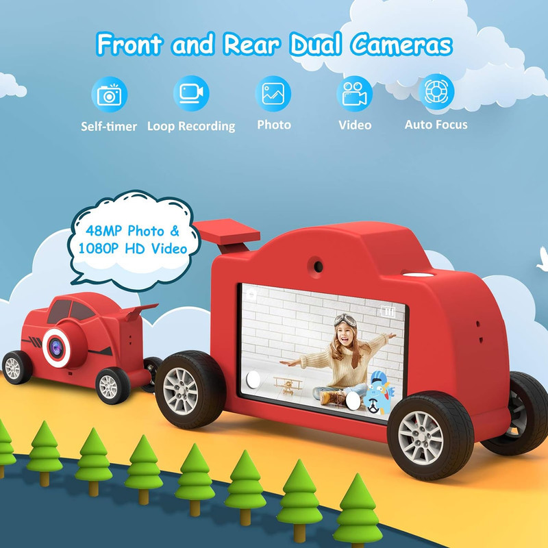 دوربین دیجیتال دراگون تاچ مدل HD 1080P 48MP 3-Inch IPS Touch Screen