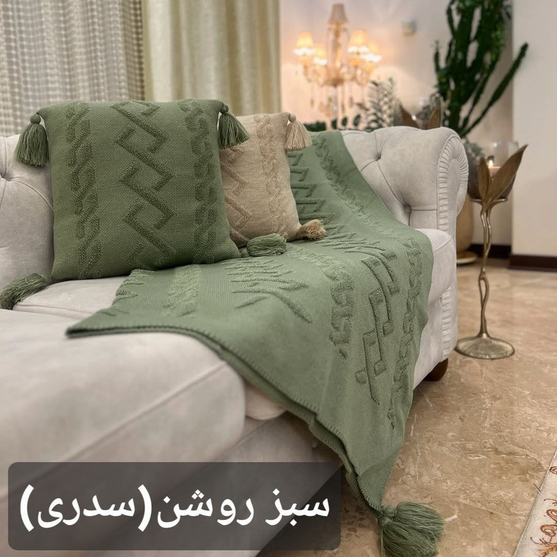 کاور کوسن مدل پانچدوزی ایران سایز 40×40 سانتی متر