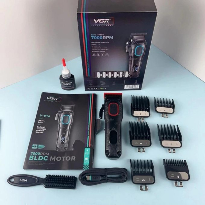 ماشین اصلاح موی سر و صورت شارژی وی جی ار مدل V-016