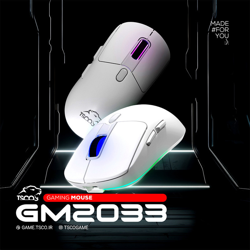 ماوس بی سیم گیمینگ تسکو مدل GM 2033