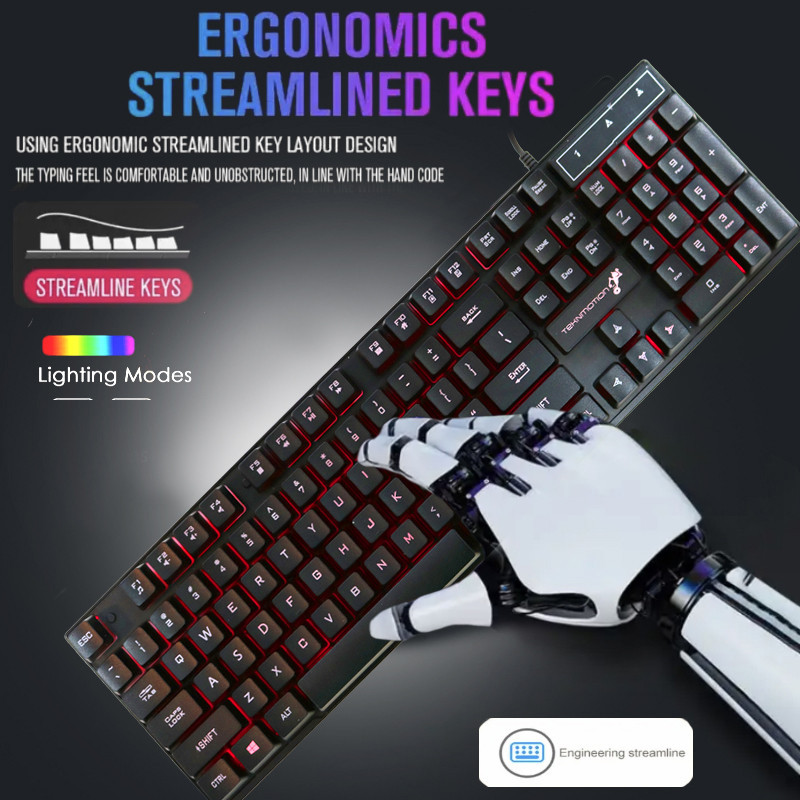 ست گیمینگ تکنو میشن مدل BUNDLE_4_IN_1_BACKLIT