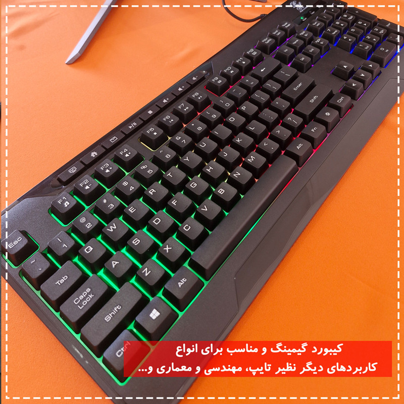 کیبورد گیمینگ پی های تک مدل X260