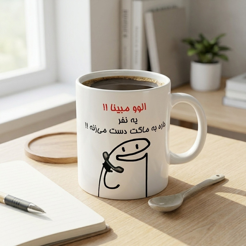 ماگ راسای مدل الوو اسم مبینا