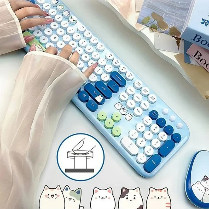کیبورد و ماوس مافی مدل Silly Cat
