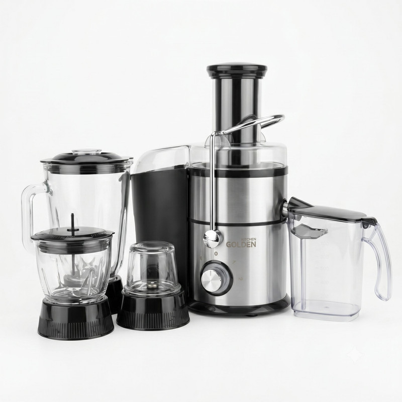آبمیوه‌گیری چند کاره 800 وات گلدن کیچن مدل Gk500